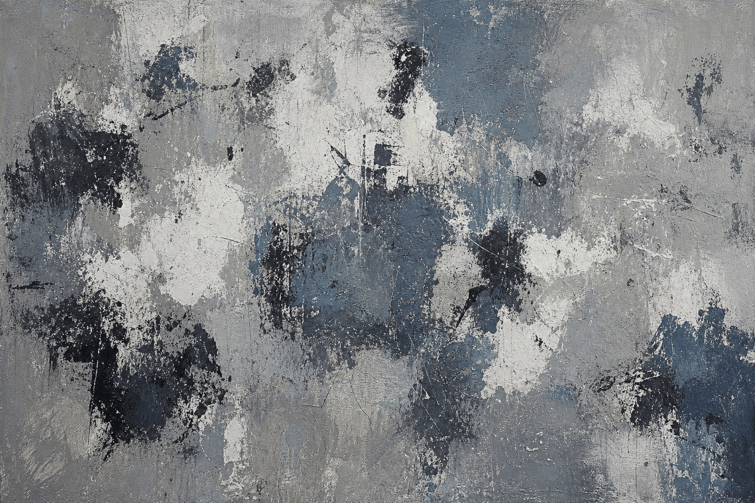 Tachisme in slate and chalk
