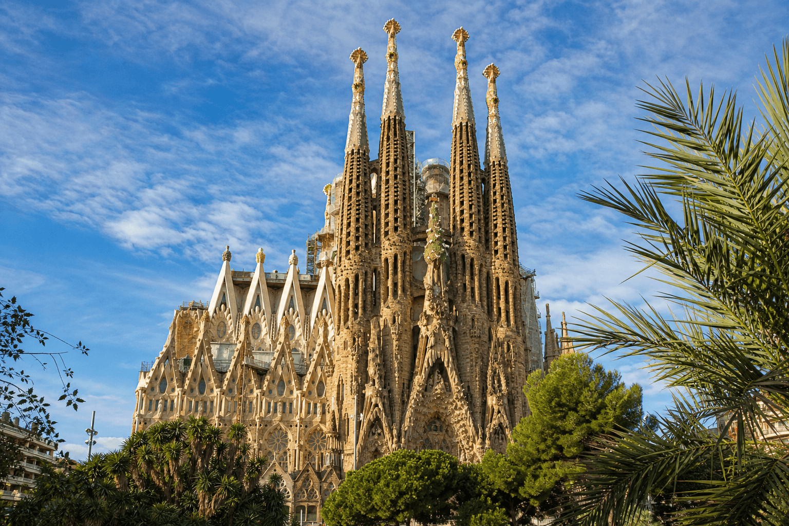 Sagrada Familia in afternoon light