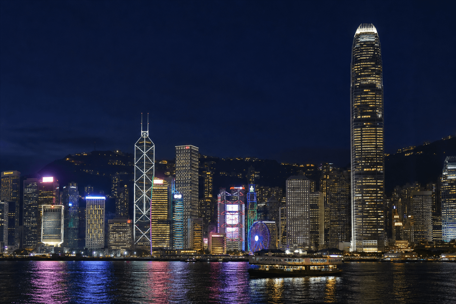 Hong Kong at night