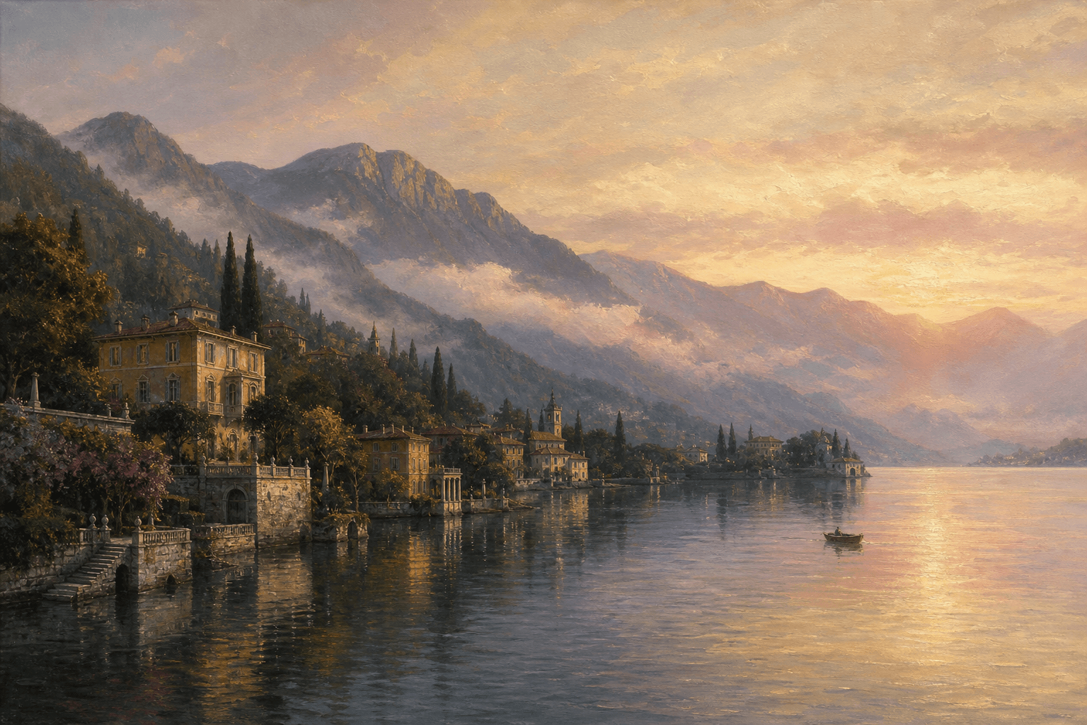 Lake Como at first light