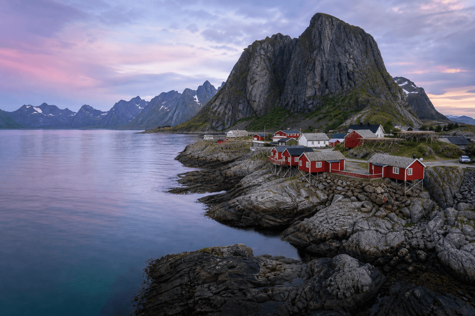 Lofoten Islands at evening